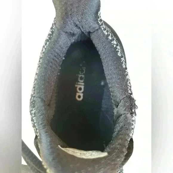 Adidas kids Cloudfoam Pure Running Sneakers Black White AQ1689 Kids Sz 1.5 used - Picture 7 of 9